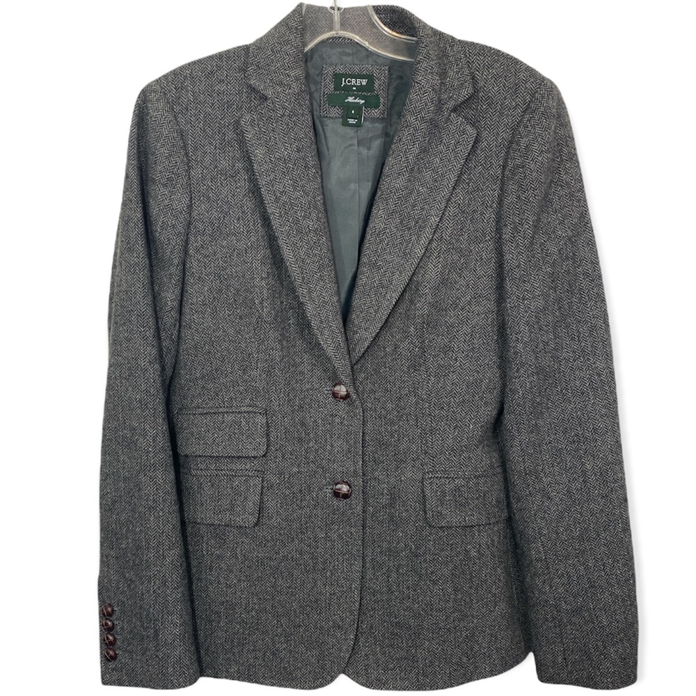 J Crew Gray Wool Gray Blazer Jacket Size 6